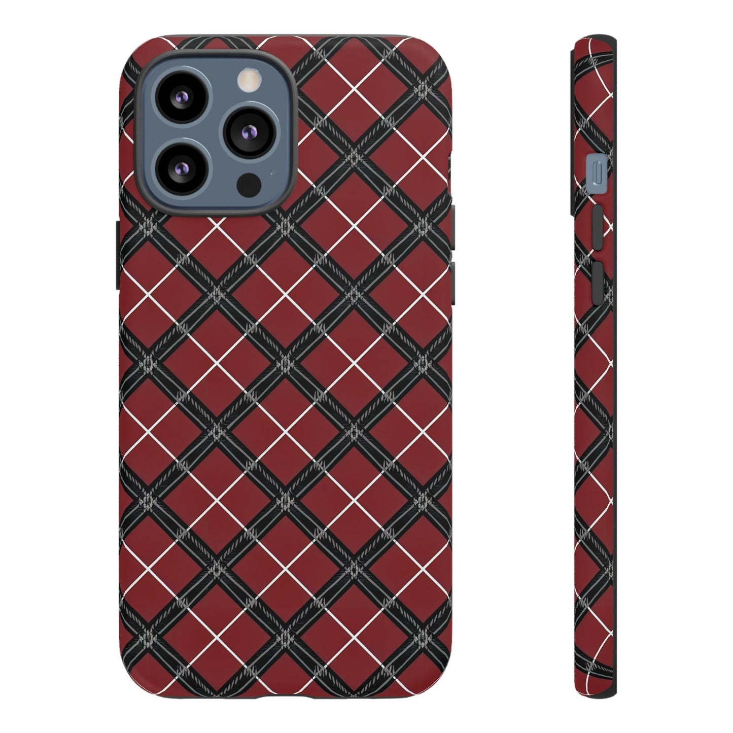 iphone case Regal Crimson Argyle iPhone 13 Pro Max