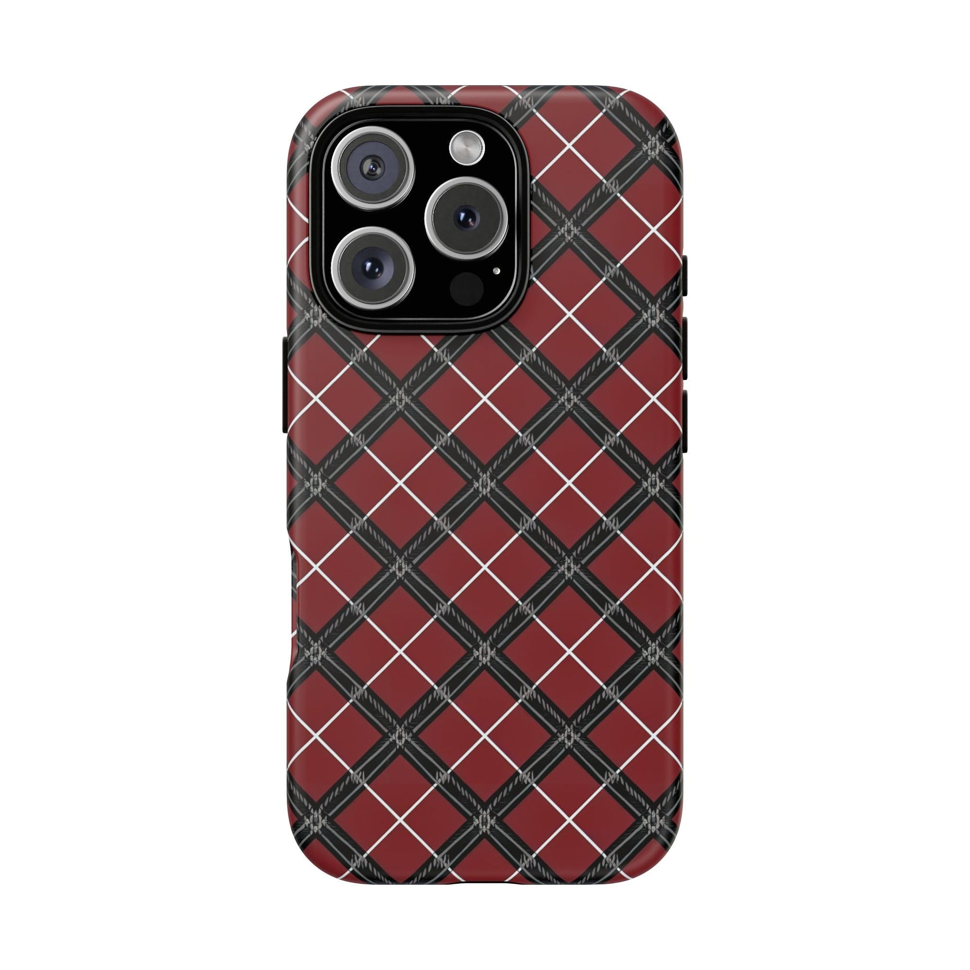 iphone case Regal Crimson Argyle iPhone 16 Pro