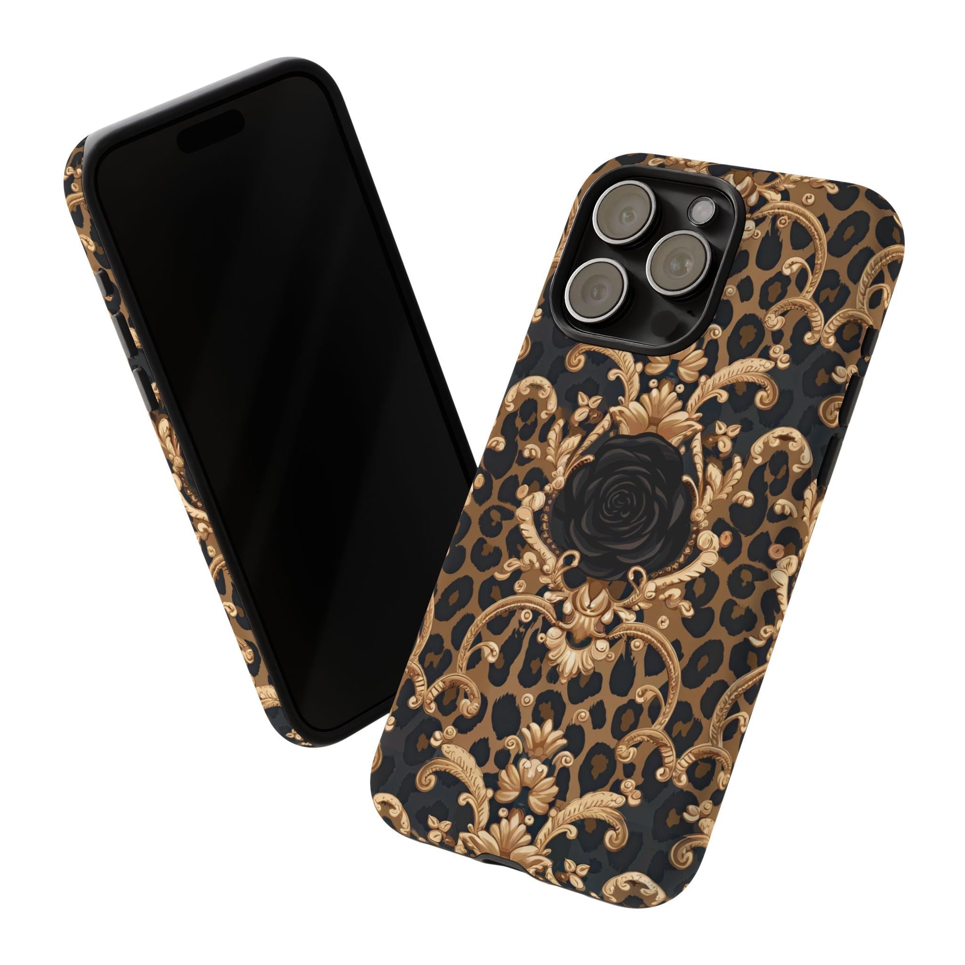 iphone case Regal Leopard Rose