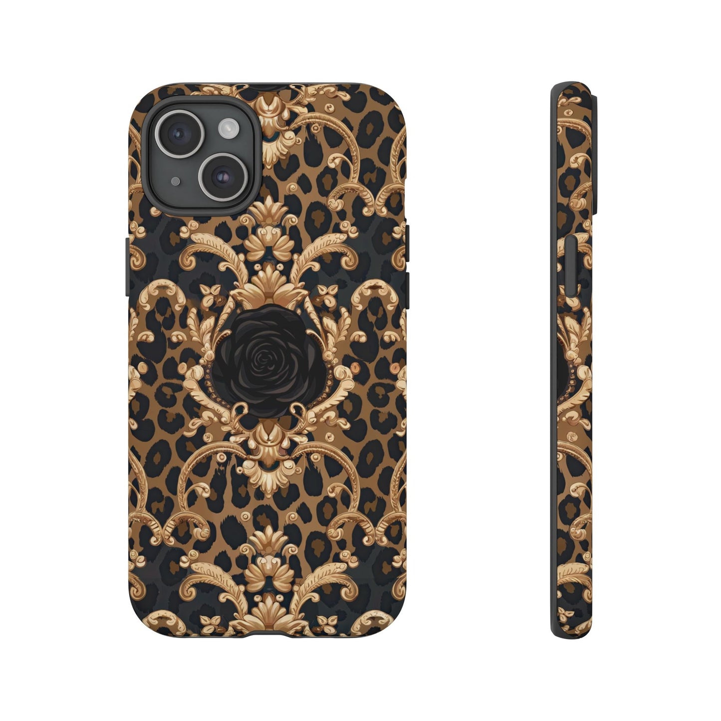 iphone case Regal Leopard Rose iPhone 15 Plus