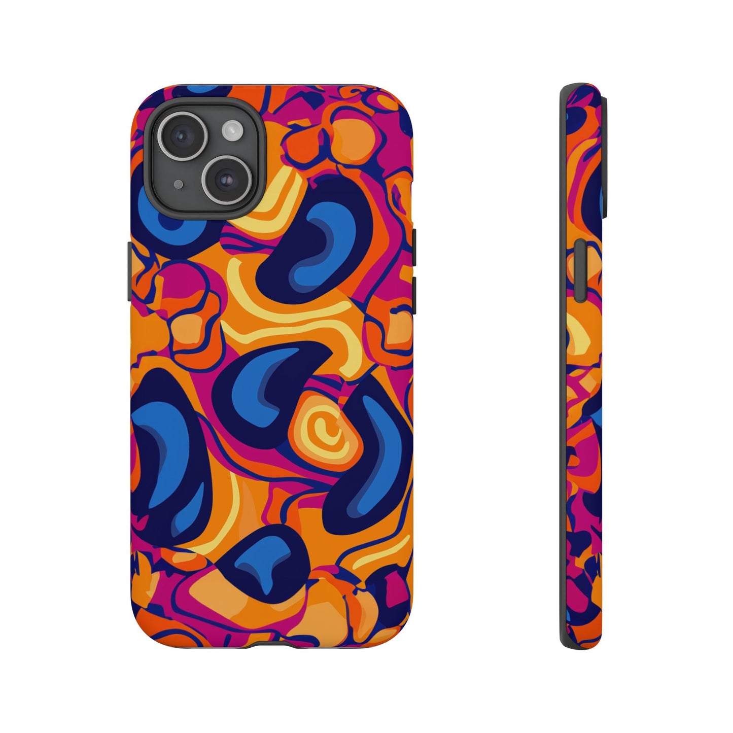 iphone case Retro Groove Waves iPhone 15 Plus
