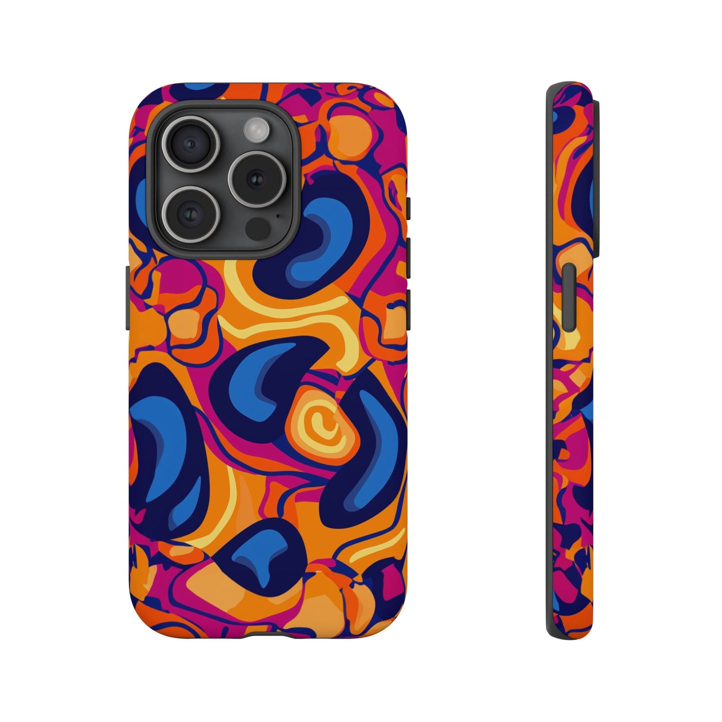 iphone case Retro Groove Waves iPhone 15 Pro
