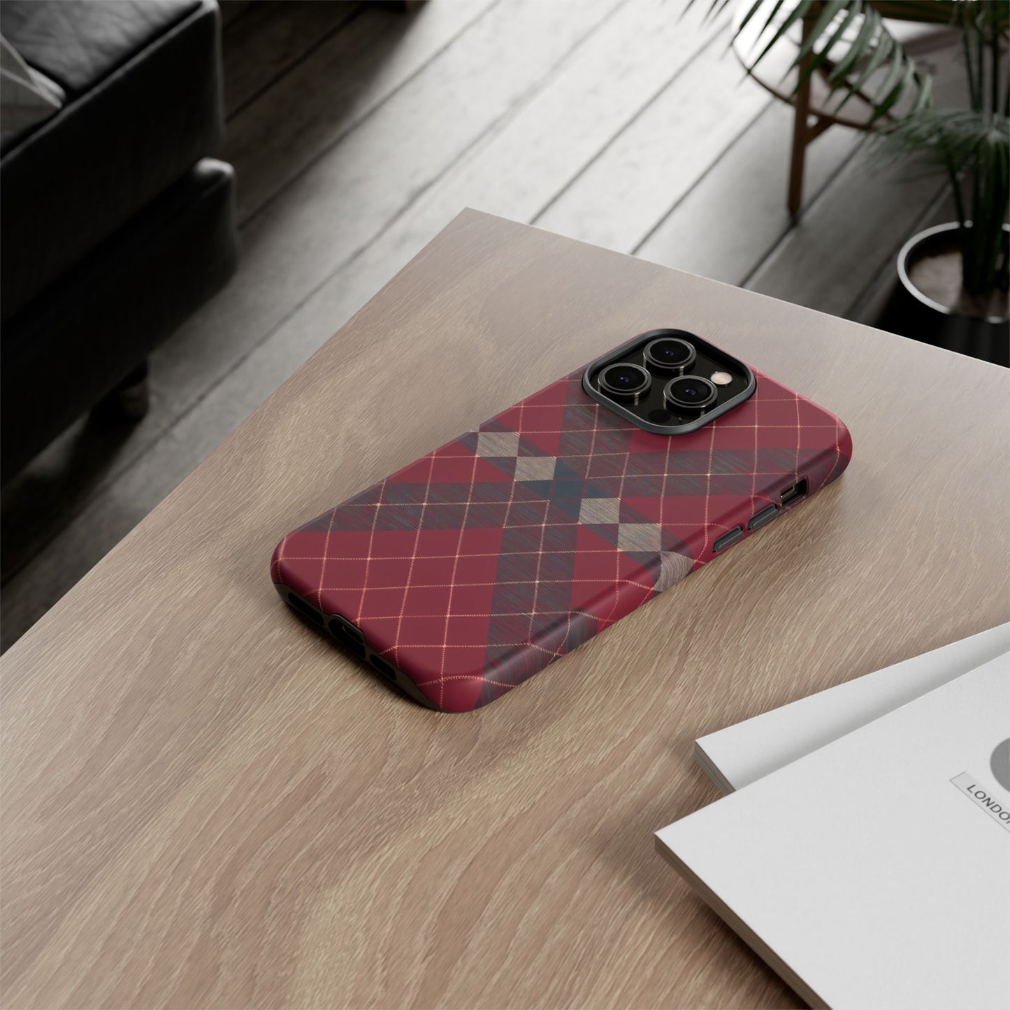 iphone case Rustic Tartan Elegance