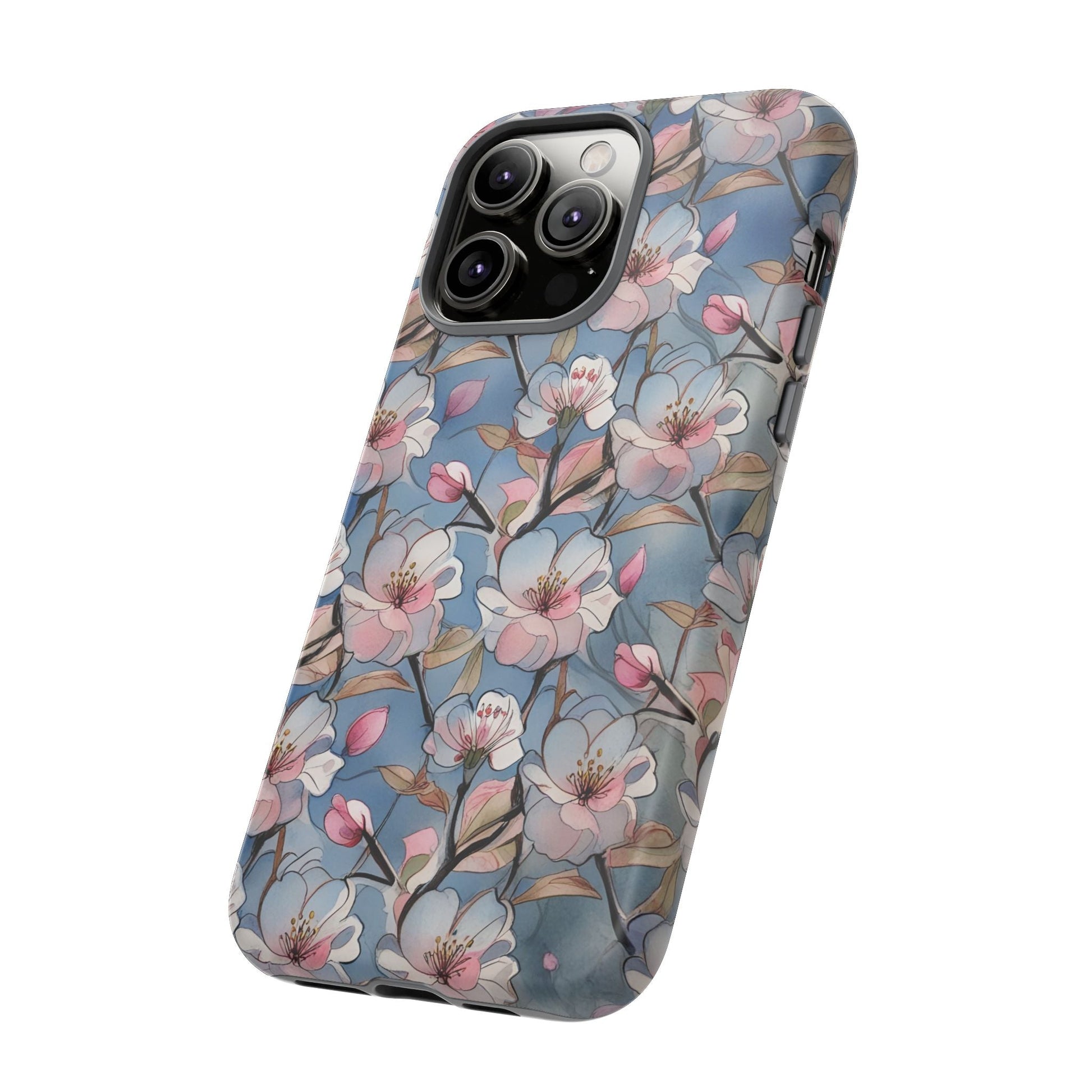 iphone case Sakura Blue Blossoms