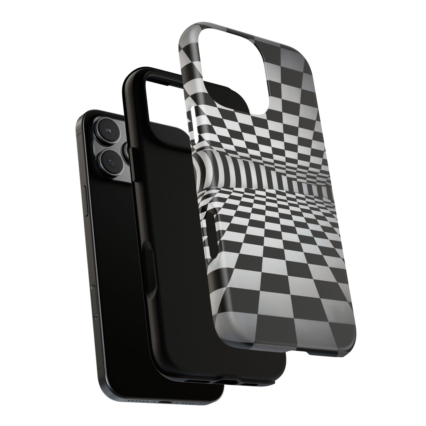 iphone case Surreal Checkered Horizon