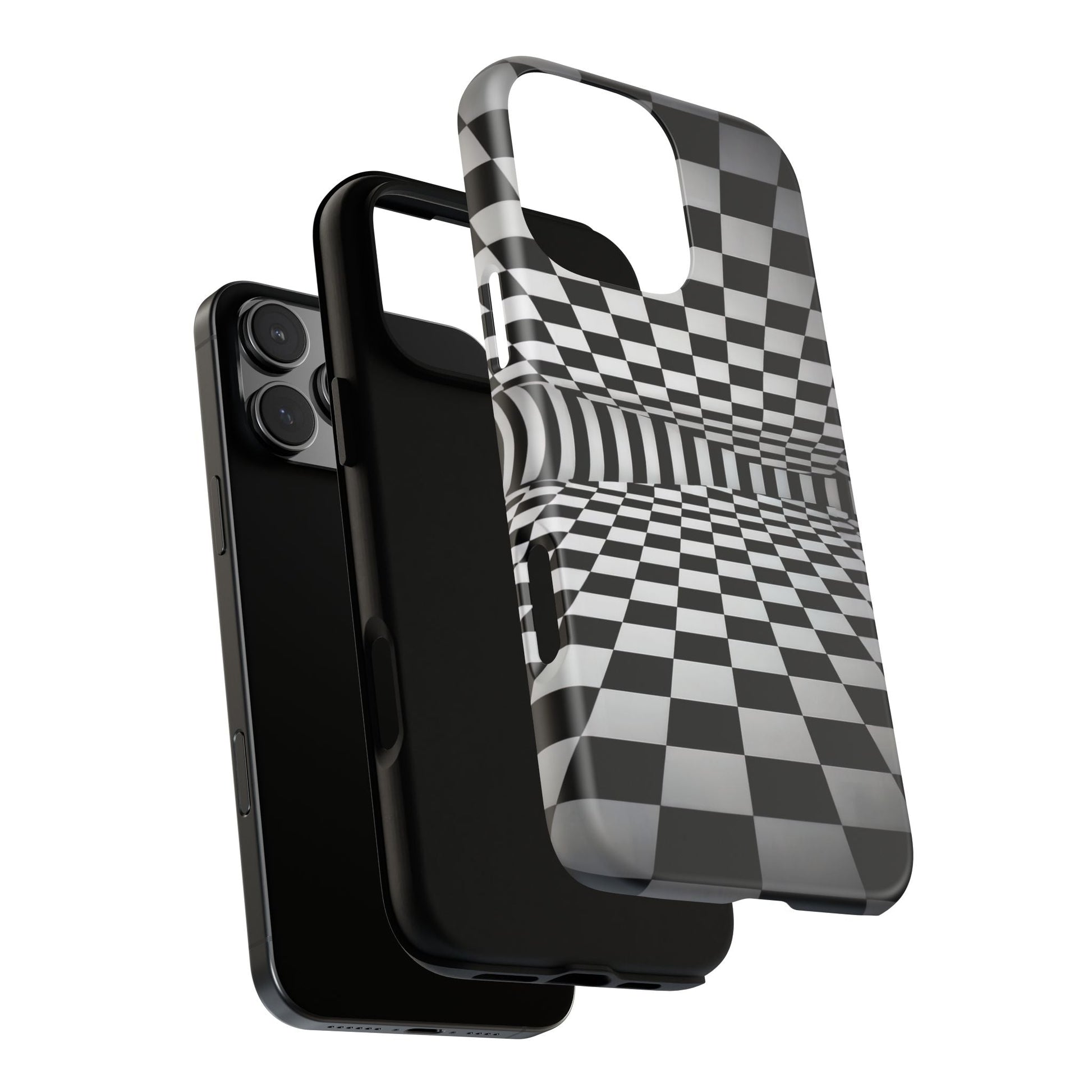iphone case Surreal Checkered Horizon