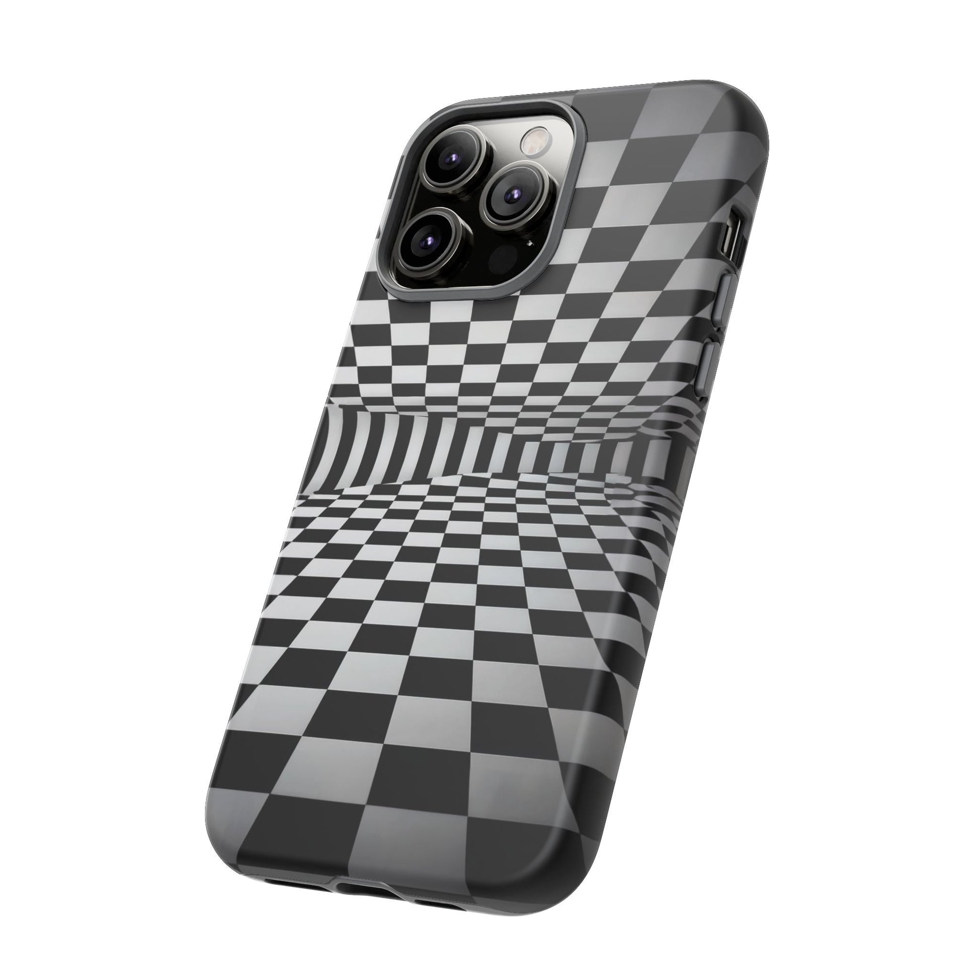 iphone case Surreal Checkered Horizon