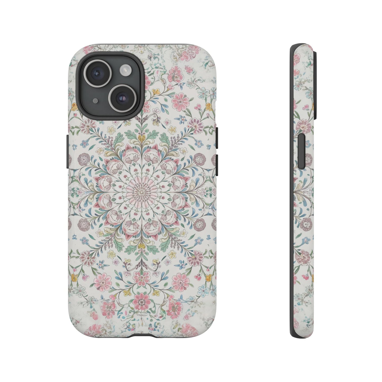 iphone case Vintage Floral Mandala iPhone 15