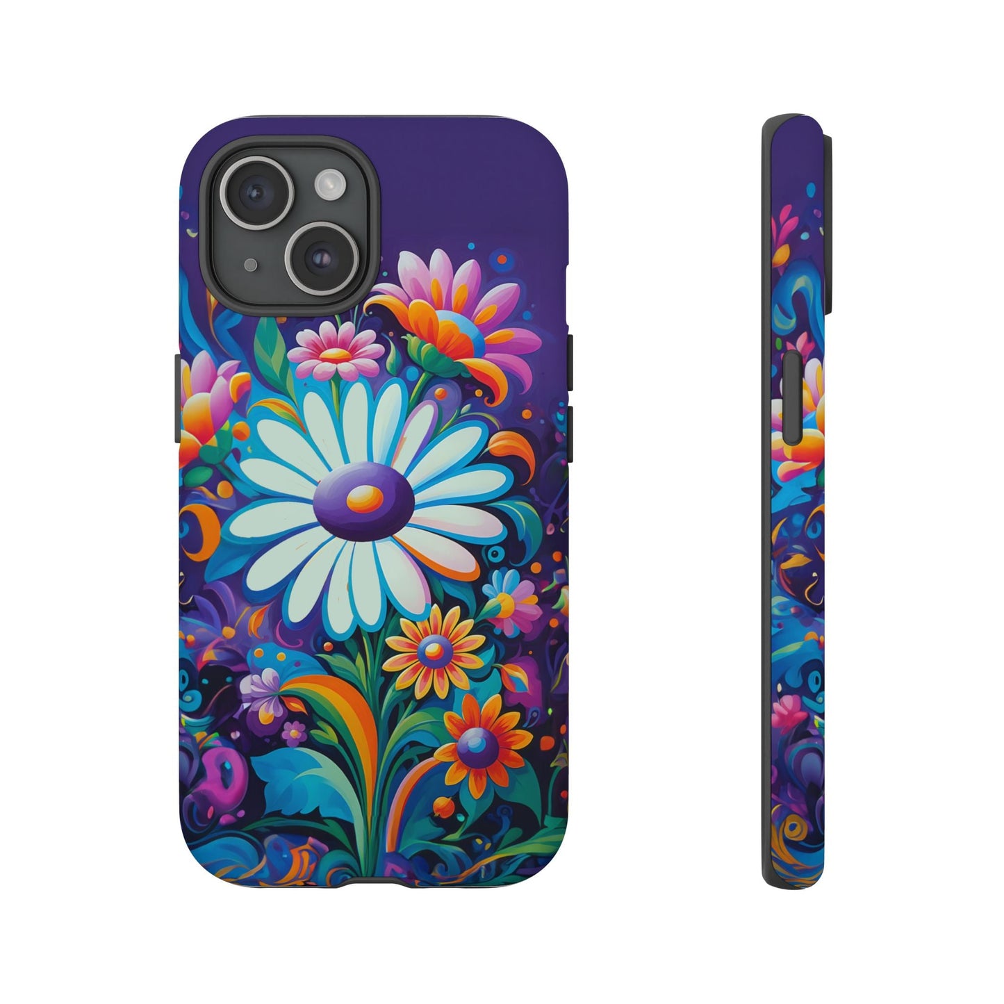 iphone case Violet Daisy Dreamscape iPhone 15