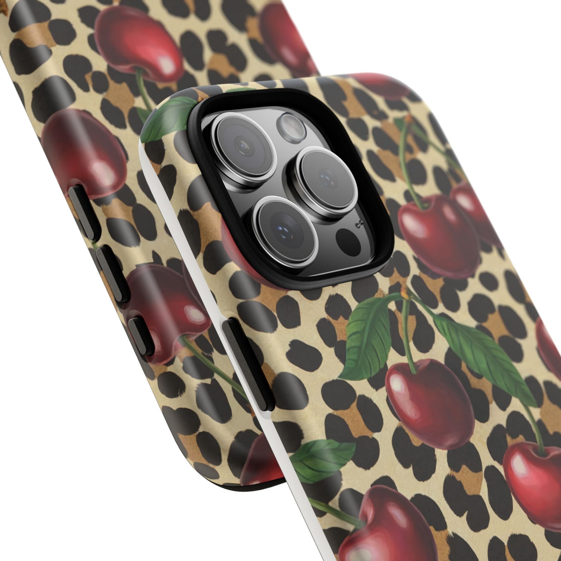 iphone case Wild Cherry Leopard