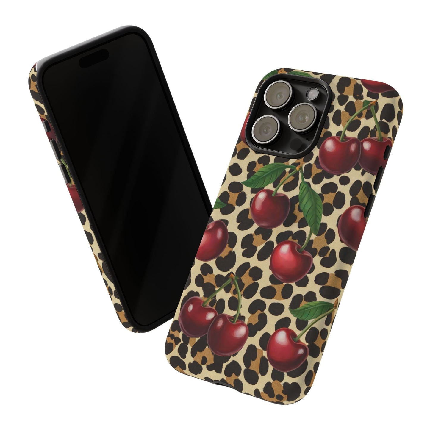 iphone case Wild Cherry Leopard