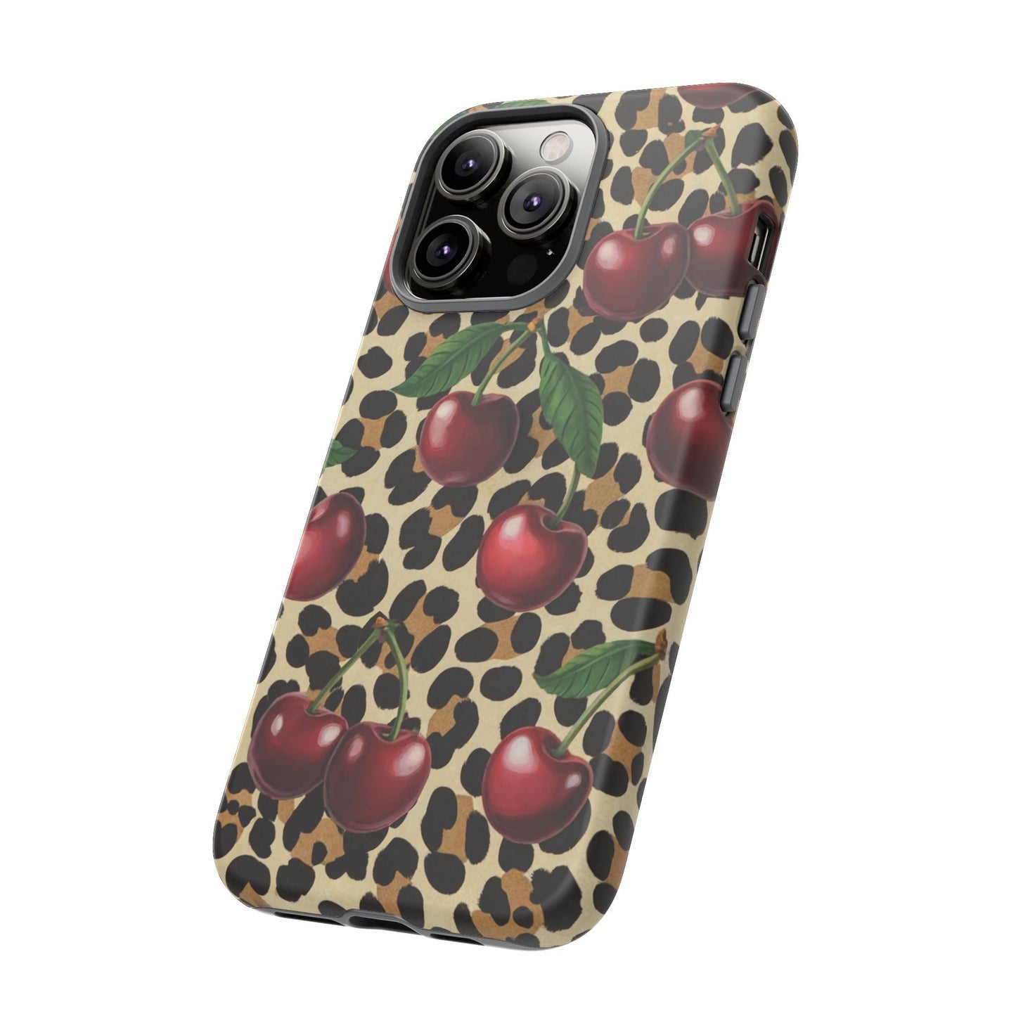iphone case Wild Cherry Leopard
