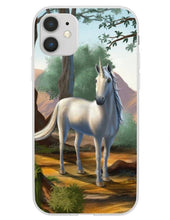 Load image into Gallery viewer, Pretty Unicorn in the Woods Painting iPhone Case
