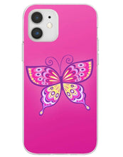 Load image into Gallery viewer, Cute Pink Butterfly iPhone Case
