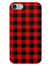 Load image into Gallery viewer, Red Buffalo Plaid iPhone Case
