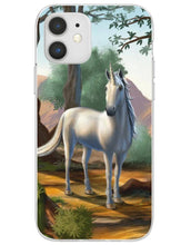 Load image into Gallery viewer, Pretty Unicorn in the Woods Painting iPhone Case
