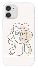 Load image into Gallery viewer, Line Art iPhone Case - Abstract Woman&#39;s Face
