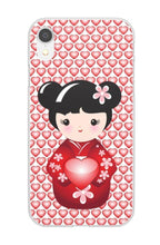 Load image into Gallery viewer, Japanese Kokeshi Heart iPhone Case
