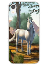 Load image into Gallery viewer, Pretty Unicorn in the Woods Painting iPhone Case
