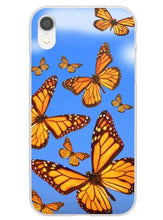 Load image into Gallery viewer, Monarch Butterflies in Sky iPhone Case

