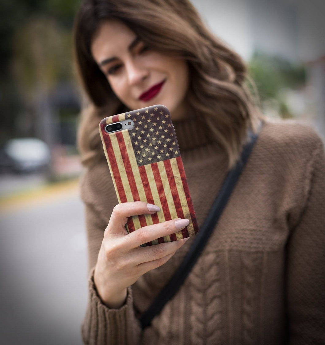 Vintage American Flag iPhone Case