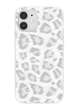 Load image into Gallery viewer, Leopard Print iPhone Case - Silver Gray
