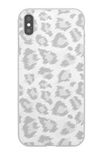 Load image into Gallery viewer, Leopard Print iPhone Case - Silver Gray
