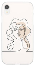 Load image into Gallery viewer, Line Art iPhone Case - Abstract Woman&#39;s Face
