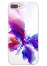 Load image into Gallery viewer, Purple Painted Butterfly iPhone Case
