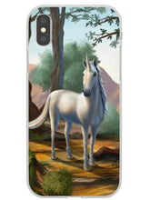 Load image into Gallery viewer, Pretty Unicorn in the Woods Painting iPhone Case
