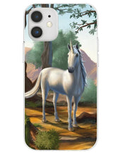 Load image into Gallery viewer, Pretty Unicorn in the Woods Painting iPhone Case
