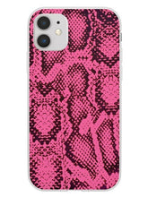 Load image into Gallery viewer, Unique Pink Snakeskin Print iPhone Case

