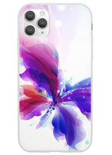 Load image into Gallery viewer, Purple Painted Butterfly iPhone Case
