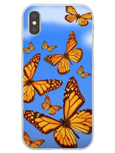Load image into Gallery viewer, Monarch Butterflies in Sky iPhone Case
