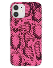 Load image into Gallery viewer, Unique Pink Snakeskin Print iPhone Case
