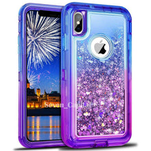 Load image into Gallery viewer, Protective iPhone Glitter Case - For iPhone X XR XS and XS Max
